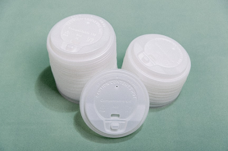 CPLA 80 mm:n standardi flip-Top Natural Color Cupin kansi